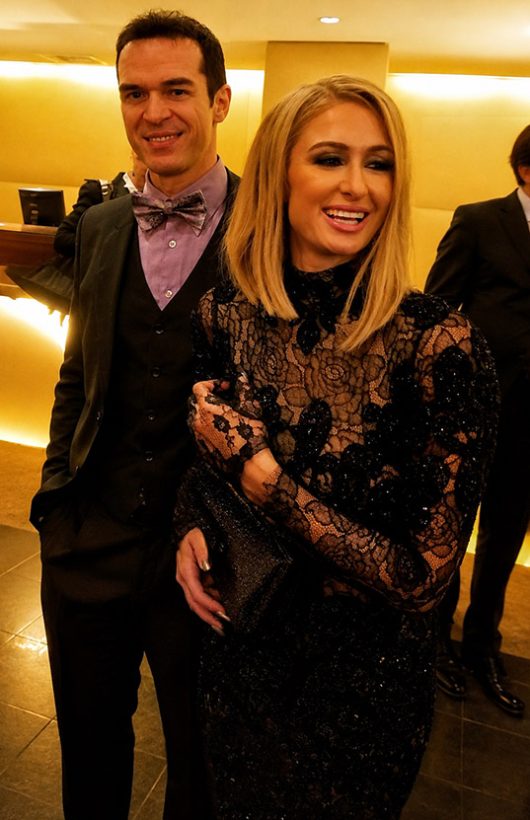 with Paris Hilton