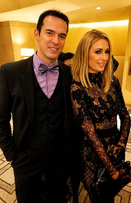 with Paris Hilton